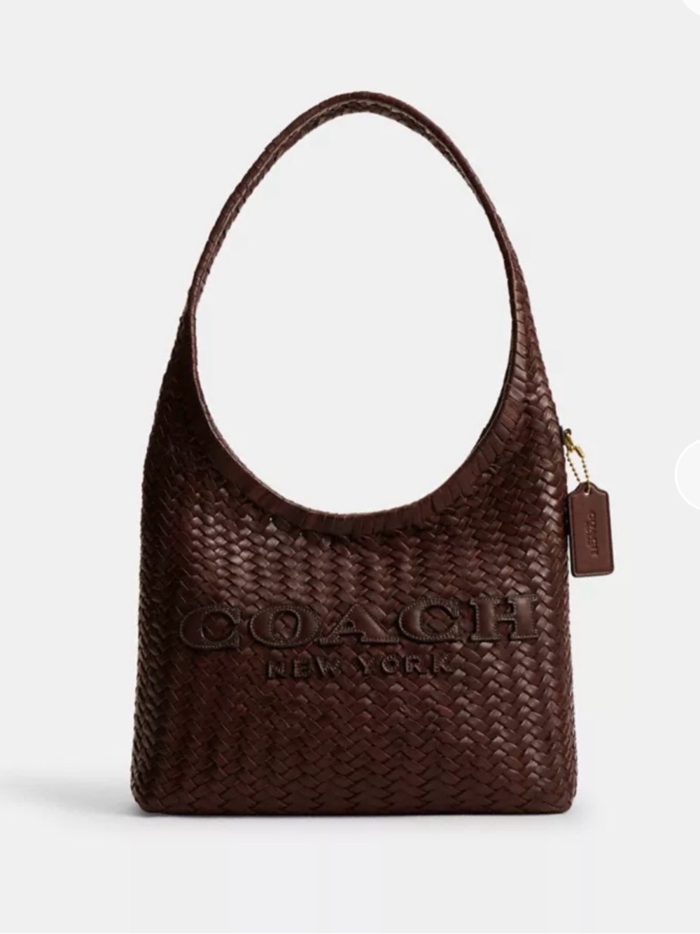 Coach Brooklyn Shoulder Bag 28 (WOVEN/MAPLE)
